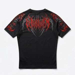 เสื้อรัดกล้ามเนื้อแบบสั่งทำขายส่งสำหรับผู้ชาย เสื้อกีฬาแห้งเร็ว เสื้อยืดออกกำลังกาย ฟิตเนส วิ่ง เทรนนิ่ง แอคทีฟแวร์ ไร้ตะเข็บ - Product Image 2