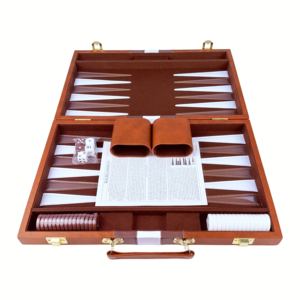 Juego de Backgammon y Ajedrez de Cuero Clásico, Educativo y Duradero, para Niños y Adultos, Entretenimiento al Aire Libre - Product Image 2