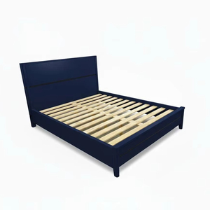 Cadre de lit moderne en bois massif de mangue, écologique, pour chambre à coucher, mobilier de maison, vente en gros, OEM, ODM, fabriqué à la main, directement de l'usine - Product Image 1