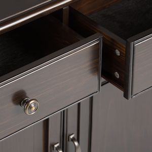Mobiletto Contenitore da Ingresso Connaught Marrone Castagna Scuro, Elegante Arredamento per Soggiorno - Product Image 3