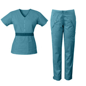 Ensemble de blouses médicales à séchage rapide pour femmes, pantalon droit, uniforme d'infirmière, tenue de travail pour clinique dentaire, salon de beauté, SPA, hôpital - Product Image 1