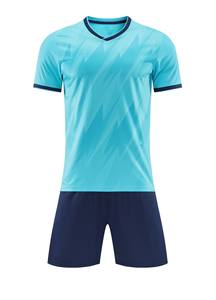 Ensemble uniforme de football pour jeunes, maillot et short personnalisés - Product Image 6