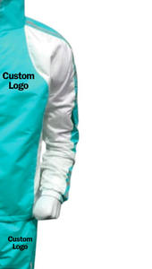 ชุดวอร์มผู้ชายแบบมีซิปเต็มตัว ผ้าโพลีเอสเตอร์ 100% ระบายอากาศได้ดี สำหรับออกกำลังกาย  พร้อมโลโก้แบบกำหนดเองและสีตัดกัน - Product Image 3