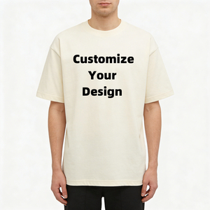 Camiseta de Algodón de Alta Calidad Personalizada para Hombre, Lisa, de Gran Gramaje, Talla Grande, para Impresión por Serigrafía - Product Image 2