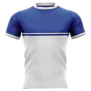 เสื้อโปโลคุณภาพสูงแบบกำหนดเอง ลายทาง ชุดกีฬารักบี้สำหรับผู้ชาย ชุดรักบี้ OEM เสื้อรักบี้สำหรับผู้ชาย - Product Image 6