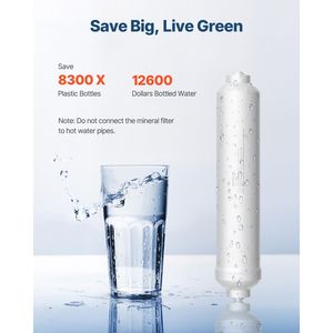 Filtro di Ricambio per Remineralizzazione dell'Acqua da 1100 Galloni, Filtro Minerale a Connessione Rapida da 1/4 di Pollice, Essenziale per il Ripristino della Remineralizzazione - Product Image 3