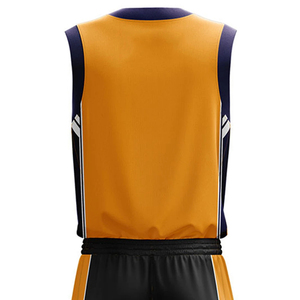 Conjunto de Uniforme de Baloncesto Unisex, Jersey sin Mangas con Cuello en V, Pantalones Cortos con Cintura Elástica, Sublimado, Transpirable, de Secado Rápido, Spandex/Poliéster - Product Image 5