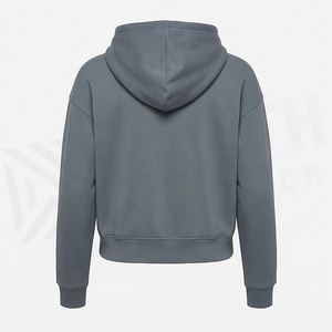 Sudadera de Invierno de Calidad para Mujer, con Capucha, Manga Larga, Estilo Corto, Bordado Frontal, Ropa al por Mayor para Damas - Product Image 2