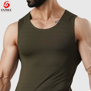 Men’s Tank Top Anti-Bacterial Breathable Sleeveless Gym Shirt Quick Dry Fitness Vest for Workout <b>Running</b> and Sportswear - Product Image 2