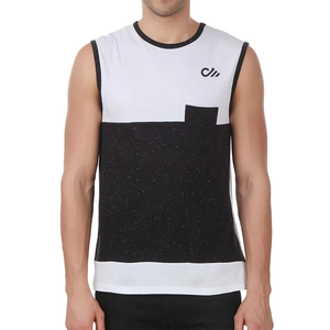 Prix bas, personnalisez votre propre logo, débardeur pour homme en coton et polyester, couleur unie, vêtements de sport pour homme - Product Image 3