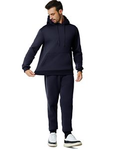 Comfortable Embroidered Winter Sweat <b>Suit</b> 100% Cotton Casual Wear with Front Logo - Product Image 4