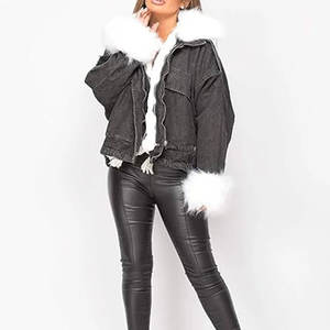 Nouvelle arrivée, veste en jean pour femmes de qualité supérieure, prix de gros, manches longues, veste en jean tendance pour femmes - Product Image 2