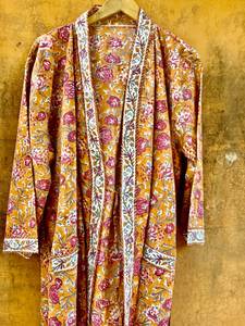 Long Sleeve <b>Sequin</b> Kimono Pool Party Bandeau Bra Robe with Hand Embroidery Rayon Wrap with Ruffle Lace 1 Piece - Product Image 4
