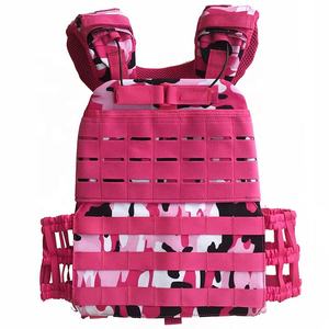Chaleco de Entrenamiento Rosa de Alta Calidad con Corte Láser para Deporte, Fitness, Ejercicio, Gimnasio, Crossfit, Equipo de Defensa Personal con Peso - Product Image 1