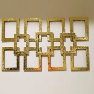 Contemporary Design Modern Metal Wall Sculpture Floral Art Decor Red and Gold Flowers Home Interior Living Room Wall Hanging - Product Image 4