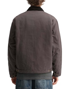 Custom Organic Cotton Denim <b>Worker</b> <b>Jacket</b> Heavyweight Breathable Windproof Embroidery Vintage Winter Lose Fit Street Style Front - Product Image 3