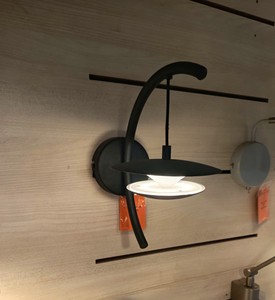Modern Black Metal <b>Wall</b> Lamp <b>with</b> White Drum Shade LED <b>Light</b> E27 Bulb Base for Living Room Use - Product Image 5
