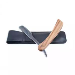 Navaja de Afeitar Clásica con Mango de Madera para Hombre, Navaja de Afeitar Profesional de Acero Inoxidable para Barbería - Product Image 6