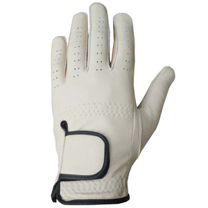 Guantes de Golf Blancos de Piel de Cabretta para Mano Derecha con Agarre, Transpirables, para Deportes al Aire Libre, Venta al Por Mayor - Product Image 3