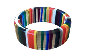 Best Quality Handmade <b>Resin</b> Bangle Bracelets Colorful Striped Round Pattern Jewelry <b>Craft</b> Accessories Wedding Gift for Woman - Product Image 4