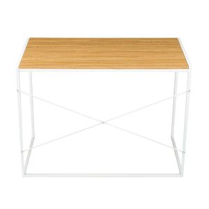 Scrivania per Computer in MDF 100*50*75cm con Vernice Bianca Materiale Triamine Serie RT - Product Image 5