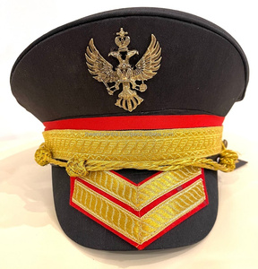 Casquettes uniformes personnalisées Hatgerman Casquette uniforme Couvre-chef argent brodé à la main Pakistan Casquettes personnalisées - Product Image 6