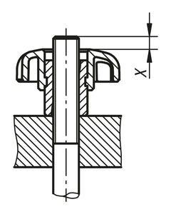 Poignée STAR GRIP K0156 avec fonction QUICK-LOCK, D=M08 D1=40 H=24,5, thermoplastique, noire, composants en acier - Product Image 4
