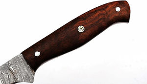 Cuchillo de Filetear de Acero de Damasco Personalizado Hecho a Mano por Burraq, Opciones de Hoja de 8 y 10 Pulgadas, Funda de Cuero, Apto para Lavavajillas, Regalo Ideal para - Product Image 2