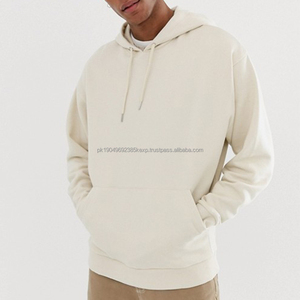 OEM <b>Hoodie</b> Blank <b>White</b> Warm Plain Hoodies Mens Custom Heavyweight Hoodies - Product Image 1