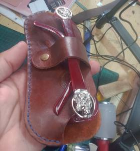 Estuche de Gafas de Sol de Cuero Suave, Clip para Gafas, Bolsa de Almacenamiento para Gafas, Accesorios para Gafas - Product Image 5