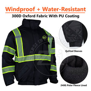 เสื้อแจ็คเก็ตสะท้อนแสงแบบนุ่มพิเศษ ขายดี ปลอดภัย มาตรฐาน ANSI Class 1 กันน้ำ ไฟ LED  โลโก้สั่งทำได้ - Product Image 4