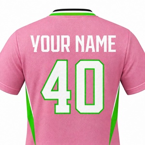 Ensemble de maillot de football rose personnalisé pour femme, tenue de sport athlétique rose vif, short blanc respirant - Product Image 3