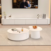 Meubles de salon, meuble TV mural moderne, armoires nordiques simples, designs ronds simples pour meubles de maison