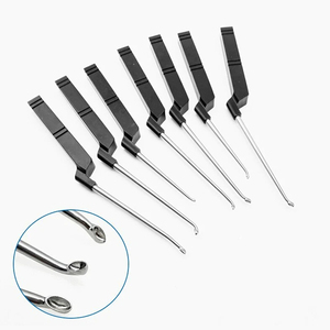 Curette osseuse en acier inoxydable avec manche en aluminium, instrument chirurgical orthopédique, grattoir osseux, outil de chirurgie traumatique, qualité allemande - Product Image 3