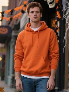 Custom Men's Solid Knitted Anti-Wrinkle Design Logo 100% Cotton Pullover Streetwear <b>Hoodie</b> <b>Plain</b> Dyed Digital Waterproof - Product Image 3