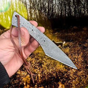 Cuchillo Burraq Personalizado Hecho a Mano con Hoja de Acero de Damasco, Diseño de Gota de Lluvia, Multifuncional, para Exteriores, 7.5 Pulgadas, Regalo Perfecto, OEM - Product Image 5