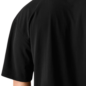 เสื้อยืดแขนสั้นสีดำสำหรับผู้ชาย เนื้อผ้าคอตตอนพรีเมียม สวมใส่สบาย เหมาะสำหรับใส่ลำลอง ออกกำลังกาย แฟชั่นทันสมัย ขายส่งจำนวนมาก - Product Image 6