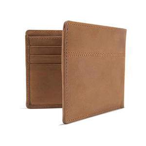 RAHRAJ ENTERPRISES Red Leather Bifold <b>Wallet</b> Men's Slim Card <b>Holder</b> Travel <b>Passport</b> Case Model Re-mw-022 500 Pieces 7-Day Sample - Product Image 2