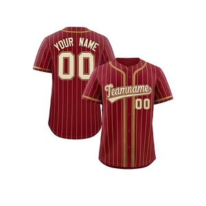 Camiseta de Béisbol de Poliéster 100%, Nuevo Diseño Elegante, Proveedor OEM, Cierre de Botones, Unisex Juvenil - Product Image 1