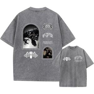 เสื้อยืดวินเทจทรงสลิมฟิต ผ้าคอตตอน 100% หนัก 220 กรัม ซักแล้วแห้งเร็ว เป็นมิตรต่อสิ่งแวดล้อม สไตล์สตรีทแวร์ - Product Image 6