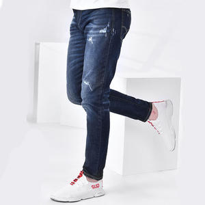 Best Quality Men's Slim Fit Mid Waist Vintage <b>Boot</b> Cut Denim Jeans Cotton Midweight <b>Summer</b> Casual Fitness Pants - Product Image 5