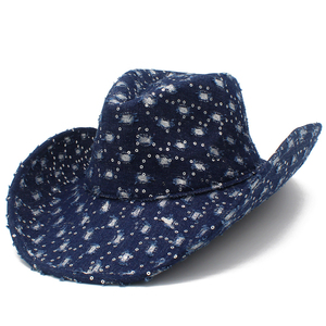 Chapeau de cowboy Western Travel, style export américain, en soie/coton/nylon, décontracté d'été, respirant, écologique, avec coupe moderne - Product Image 1