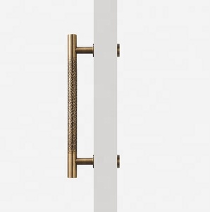 <b>Antique</b> <b>Brass</b> Pull <b>Door</b> Handle Hammered Design Durable Matte Finished Kitchen Hardware Bathroom Bedroom <b>Door</b> Pull Handle - Product Image 1