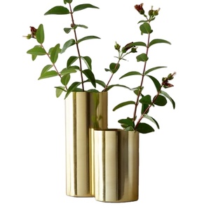 Premium <b>Gold</b> Color Metal <b>Vase</b> for Hotel Lobby and Interior Decoration for Home Hotel & Restaurants Decor - Product Image 2