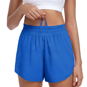 Shorts de course légers, respirants et écologiques pour femmes, séchage rapide, taille haute, effet délavé, pour activités de plein air, gym, fitness, entraînement et usage décontracté - Product Image 4