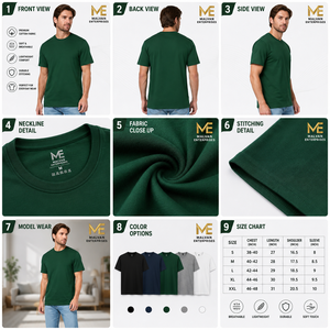 Camiseta Deportiva Personalizada con Logotipo, 100% Algodón, Transpirable, de Secado Rápido, Ecológica, de Manga Corta y Talla Grande para Hombre - Product Image 5