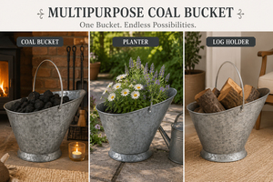 3.5 Gallon Galvanized Iron <b>Coal</b> Bucket - Product Image 6