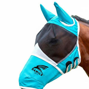 Nouvelle Arrivée Masque Anti-Mouches Confortable pour Chevaux avec Protection UV, Oreilles et Yeux en Maille Respirante et Élastique - Product Image 1