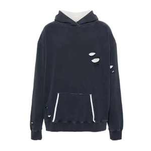 Sudadera con capucha personalizada para hombre, estilo vintage, desgastada, con efecto lavado ácido, salpicaduras de pintura y descolorida por el sol, de forro polar para invierno, estilo streetwear. - Product Image 1