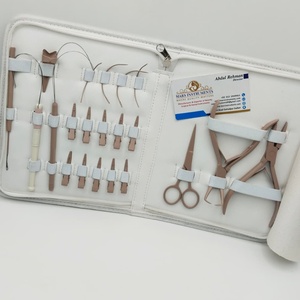 Kit Profesional de Pinzas para Extensiones de Cabello de 2 Orificios, Tijeras de Acero Inoxidable con Lazo, Herramientas Multifuncionales para el Cabello - Product Image 4